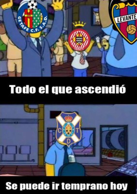 Los amargos memes que dedican al Tenerife tras no lograr el ascenso