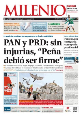 Titulares de portadas en México: '¿Por los suelos, a qué juega?'