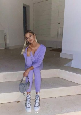 Revuelo por las fotos de la novia Luka Jovic en el supermercado con un look desconcertante