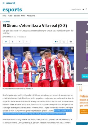 Prensa Española se rinde ante Choco Lozano tras 'maravilla' ante Villarreal