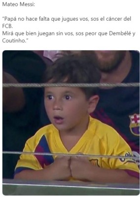Mateo Messi, Barça, Real Madrid: Los mejores memes de la jornada en la Liga Española