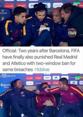 ¡No perdonan! Los memes que dejó la sanción de la FIFA al Real Madrid