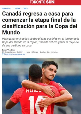 'Prueba real': Prensa internacional y los pronósticos para el Canadá-Honduras por las Eliminatorias rumbo a Qatar 2022&nbsp;&nbsp;