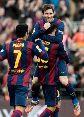 Barcelona goleó 5-0 a Levante con triplete de Lionel Messi