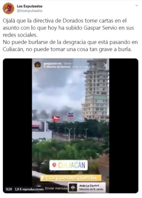 Lo que dicen en redes sociales de Gaspar Servio tras su polémico vídeo en Culiacán: 'Futbolista sin cerebro'&nbsp;
