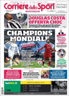 ¡Espectaculares! Las portadas de la final de Champions League entre Real Madrid y Liverpool