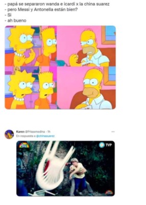 Messi y Antonella, protagonistas: Los nuevos memes que destruyen a China Suárez tras la separación de Wanda e Icardi