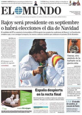 Las principales portadas de periódicos en el mundo de este sábado 20 de agosto