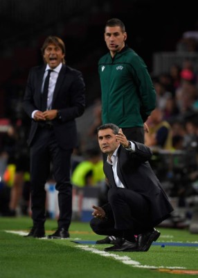 FOTOS: El reclamo de Messi, los jeques en el Camp Nou y la rara imagen entre Valverde y Griezmann