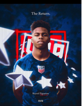 “Contento de estar representando al volver de una lesión”, posteó en sus redes sociales junto a esta foto.