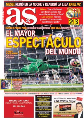 Messi el gran protagonista de las portadas de los diarios deportivos en el mundo.