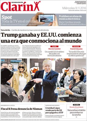 PORTADAS: La agresiva reacción de la prensa internacional tras gane de Donald Trump