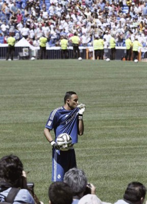 Keylor Navas fue presentado como portero del Real Madrid.