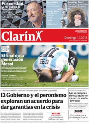 Las portadas de los diarios del mundo tras la eliminación de Messi y Cristiano de Rusia