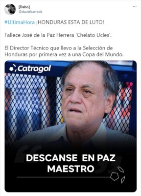 'Se apagó la luz más brillante del fútbol de Honduras': Los desgarradores mensajes tras la muerte de Chelato Uclés