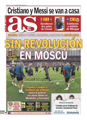 Las portadas de los diarios del mundo tras la eliminación de Messi y Cristiano de Rusia