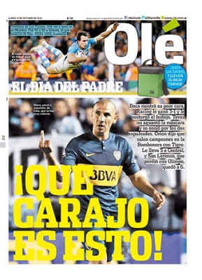 Las portadas deportivas en el mundo de este lunes 19 de octubre