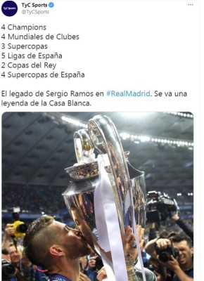 Ramos ya se pronunció: Medios y personajes de fútbol despiden en halagos al español del Real Madrid