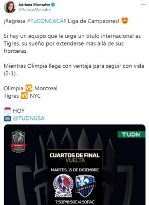 Los comentarios en redes por el Olimpia-Montreal Impact: 'Hoy, todos con el Olimpia”