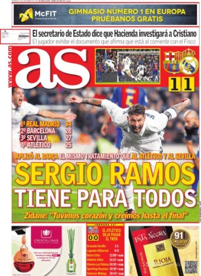 Portadas: Lo que amaneció diciendo el mundo del deporte este domingo