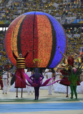 Espectacular inauguración de ceremonia de Brasil 2014
