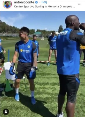 Así fue la fuerte pelea de Lautaro Martínez y Conte en pleno juego del Inter de Milán: 'Respeta'