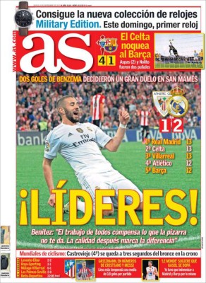 Las portadas más importantes de los periódicos deportivos en el mundo