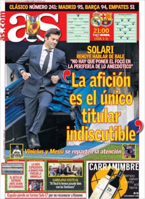 Lionel Messi se roba las portadas del clásico Real Madrid vs Barcelona en Copa del Rey&nbsp;&nbsp;