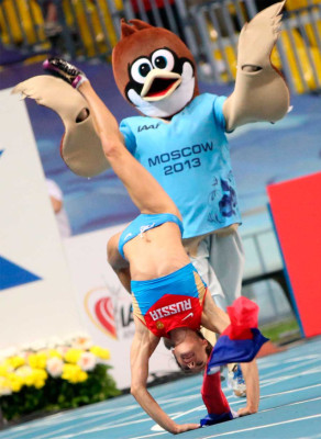 Campeonato Mundial de Atletismo en Rusia .