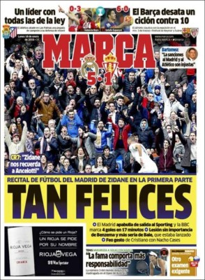 Las portadas deportivas más importantes del lunes 18 de enero de 2016