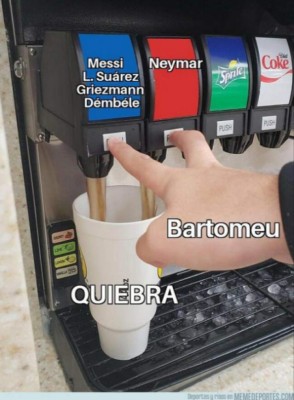 Barcelona y Bartomeu, las víctimas favortitas de los memes del fichaje de Neymar