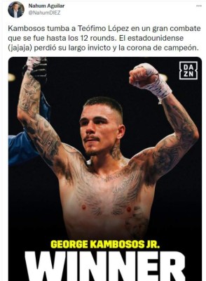 Brutal mensaje de Mauricio Dubón a Teófimo tras perder ante Kambosos: 'Sigue siendo la mera verg...'