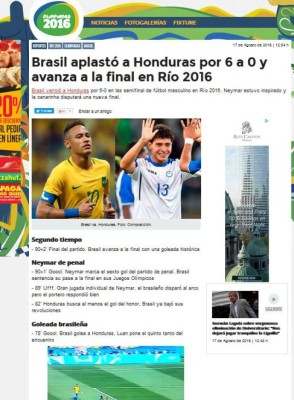Prensa internacional: Brasil destroza y da paseo ante Honduras
