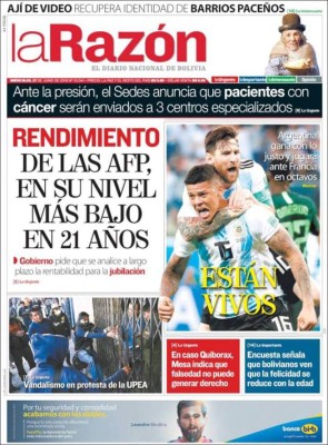 Tremendas portadas: El mundo se rinde ante Messi y a la clasificación de Argentina a octavos del Mundial