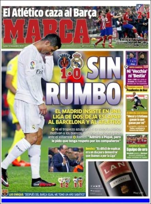 Heroica actuación de Pumas y descalabro de Real Madrid, destacan en portadas de este lunes
