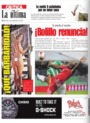 PORTADAS: Llanto en Panamá, júbilo en México, Costa Rica y Honduras