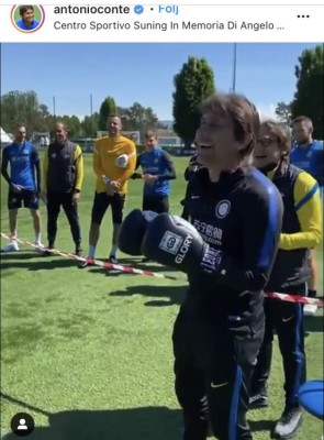 Así fue la fuerte pelea de Lautaro Martínez y Conte en pleno juego del Inter de Milán: 'Respeta'