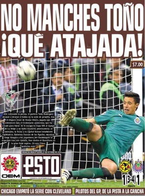Portadas en México tras la humillación de las Chivas al América: 'Centenariazo'