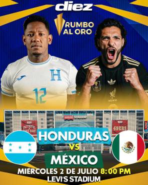 Honduras vs México el próximo miércoles a las 8:00 PM.