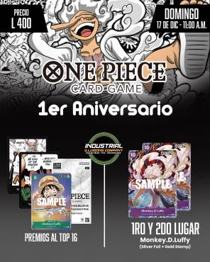 Industrial Illusions Company celebrará el 1er aniversario de One Piece TCG con torneo este domingo, en SPS
