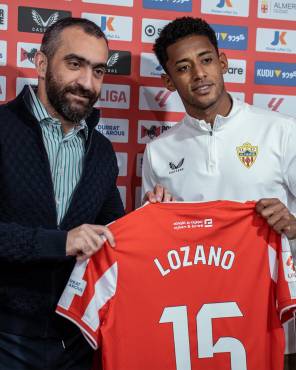 Choco Lozano utilizará el dorsal 15 en su cesión hasta final de temporada con el Almería.