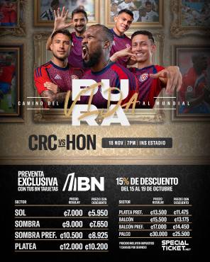 Inicia venta de boletería: ¡Costa Rica quiere montar la fiesta en San José y ya vende las entradas para juego ante Honduras!