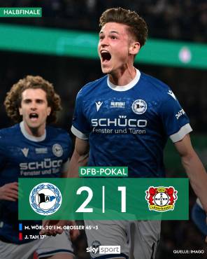 El Arminia Bielefeld eliminó al Bayer Leverkusen de la Copa de Alemania.