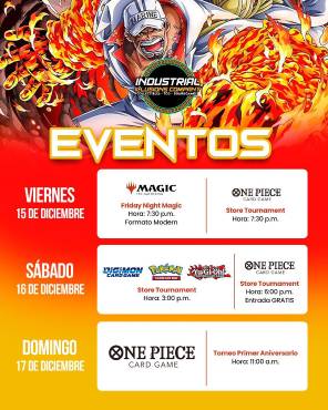 Industrial Illusions Company celebrará el 1er aniversario de One Piece TCG con torneo este domingo, en SPS