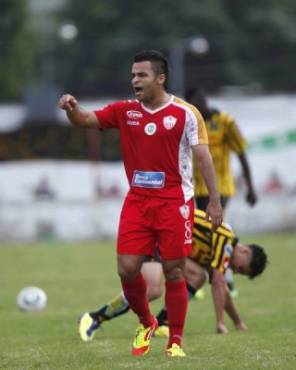 Mauricio (Pipo) Castro. ,Atletico Choloma Atletico Choloma vs R.EspaÃ±a en la segunda jornada del torneo clausura de la Liga Nacional 2011-12