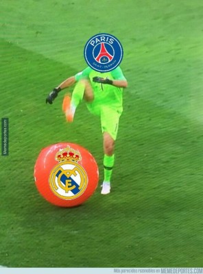 Los memes hacen pedazos al Real Madrid y a Courtois tras el baile que les dio el PSG