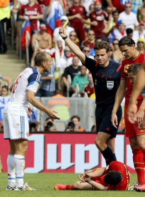 Las mejores imágenes del juego Russia vs Bélgica