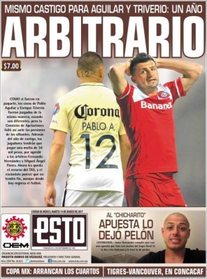 Portadas de Hoy: Continúa la Champions y en México polémica sanción