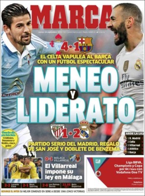 Las portadas más importantes de los periódicos deportivos en el mundo