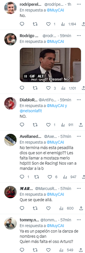 ¡Estallan las redes! Afición de Independiente duda de Troglio, temen “descender” y un número de olimpistas responde